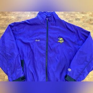 Vintage NFL Purple Vikings Windbreaker Jacket- Men’s Size XXL